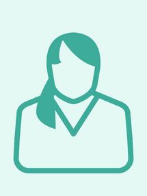 Britta Schmidt Stilisiertes grünes Person-Symbol mit Silhouette eines Kopfes und Schultern auf hellgrünem Hintergrund